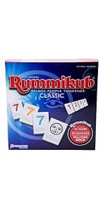 Pressman Rummikub - The Original Rummy Tile Game | Exciting Family Game of Strategy and Luck | Promotes STEM Skills | For Kids, Teens, Adults | 2-4 Players, Ages 8+