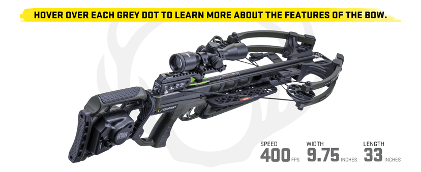 TenPoint Titan X De-Cock - 400 FPS - Our #1-Selling Crossbow - Equipped with Pro-View 400 Lighted Scope + ACUdraw De-Cock System