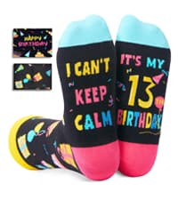 HAPPYPOP Official Teenager Girl Birthday Gifts - 13 Year Old Teen Girls Sock Gifts