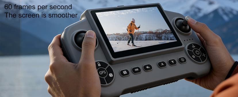 V918 GPS Drone with 8K Camera for Adults, RC Drones with 5 inch HD Screen, 60 Mins Flight Time, 3KM Long Control Range, 360° Obstacle Avoidance, Headless Mode, Auto Return, Circle Fly and Follow Me, Lightweight and Foldable Quadcopter for Beginner Gifts Toy, Under 249g