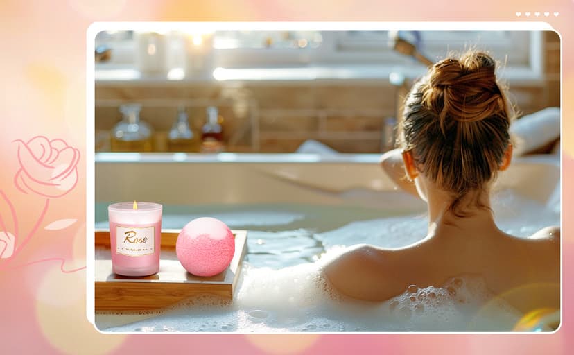 Birthday Gifts for Women, Mom, Sister, Friend: Unique Pink Self Care Spa Relaxation Baskets Set, Christmas, Holiday, Valentines Day Presents for Her, Girlfriend, Grandma, Wife, Bestie, Coworkers