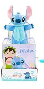 Disney Baby Lilo & Stitch Soft Huggable Stuffed Animal Cute Plush Toy for Toddler Boys and Girls, Gift for Kids, Blue Stitch 15 Inches