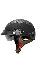VCAN Bluetooth Integrated Full Face Motorcycle Helmet with Dual Visor
