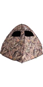 Ameristep Doghouse Run & Gun Hunting Blind | Lightweight 2 Person Ground Blind in Mossy Oak Break-Up Country, One Size
