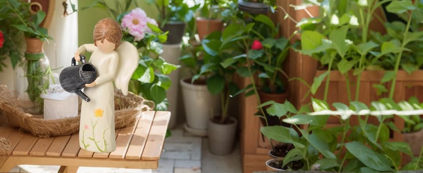 Garden Gifts for Mom, Sisters, Friends, New Home Gift Ideas, Unique Sculpted Hand-Painted Figurine Gardening Gifts for Women, Garden Gift for Gardeners Woman B0DCN2H3B2