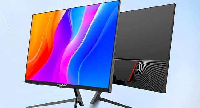 Gawfolk 27 Inch 4K Monitor IPS 60Hz, UHD 3840 x 2160p PC Monitors, Computer Dispaly for Home & Office, Support HDMI & DP, Wall Mount Compatible