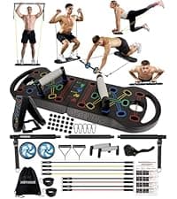 HOTWAVE Push Up Board Fitness, Portable Foldable 20 in 1 Push Up Bar at Home Gym, Pushup Handles for Floor. Professional Strength Training Equipment For Man and Women,Patent Pending