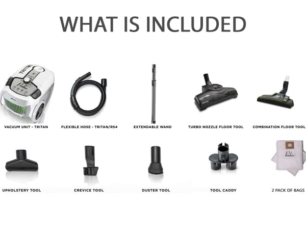 Prolux Tritan Bagged Canister Vacuum Cleaner with Sealed HEPA Filtration, 5-Speed Motor, Best Rated Canister for Pet Hair and Home Cleaning