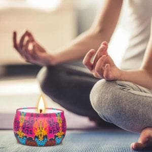 Scented Candles Gift Set, 8% Essential Oil, 4 Pack Aromatherapy Candle, Stress Relief Gifts for Women,120H Burning, Candles for Home Scented, Ideal for Birthday, Christmas, Thanksgiving, Mother's Day