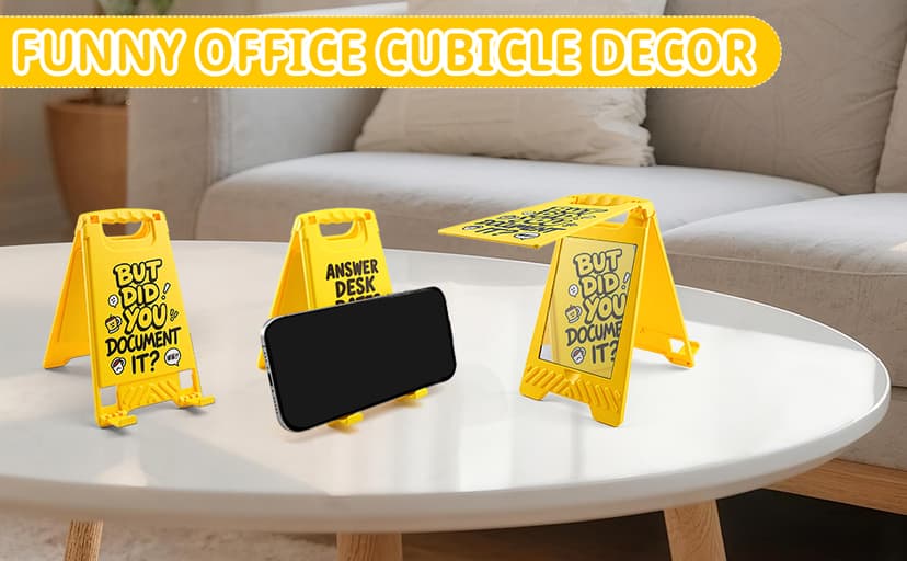 White Elephant Gifts for Adults, Employee Appreciation Gifts, Fun Cubicle Decor Gag Gifts for Men, Team Work Desk Signs Office Desk Decor - Funny Boss Coworker Bosses Day Gifts for Women B0FKYVFCDR
