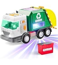 JOYIN 3 Pack Monster Truck Toy - Motion Activated Light Up Cars for Toddlers - Monster Glow Rover LED Wheels - Baby Boy Toys - Press and Go Dinosaur Trucks for Kids Boys Birthday Gifts for Christmas