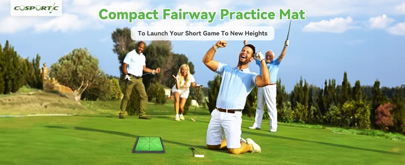 Golf Hitting Mat,Golf Training Mat for Swing Path Feedback Detection Batting, Extra Replaceable Golf Practice Mat 16"x12", Golf Gifts for Men Women for Home Indoor Outdoor