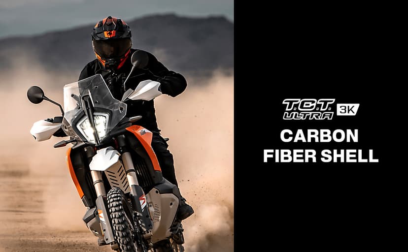 ScorpionEXO XT9000 Full Face Carbon Fiber Adventure Motorcycle Helmet with Pinlock Ready Shield Bluetooth Ready Speaker Pockets DOT ECE Trailhead (White - Large)