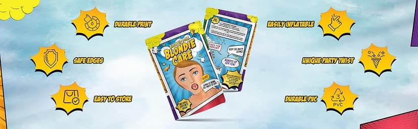 Inflatable Doll with Groom Sash - Bachelor Party Favors - Bachelor Party Decorations - Bachelorette Party Favors - Gag Gifts - 60" Blondi Care