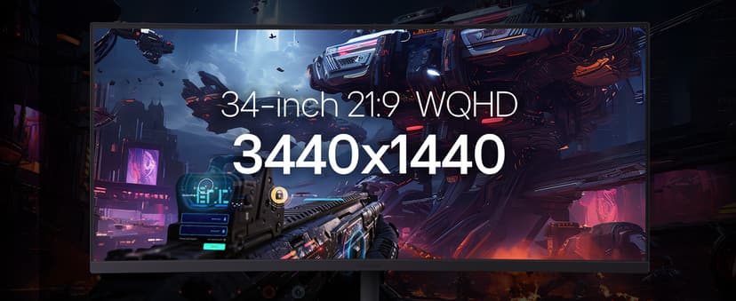 LG 34G630A-B 34-Inch Ultragear WQHD (3440 x 1440) Curved Gaming Monitor, 240Hz, 1ms, FreeSync Premium, DisplayHDR 400, Built-in Speaker, HDMI, DisplayPort, USB Type-C, Tilt/Height/Swivel Stand, Black