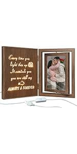 1 Year Anniversary Picture Frame Gifts, 1st Anniversary Frame for Her Him Girlfriend Boyfriend, Display Two 4x6 Inch