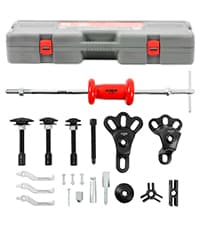 ARES 70923 - Vacuum Brake Fluid Bleeder - 1-Liter Vacuum Fluid Extractor - Hanging Hook and Locking Trigger Allows for Hands Free Operation