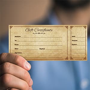 Fancy Land Gift Certificates for Business Christmas Blank Gift Card Certificate with Envelopes for Spa Salon Restaurant Custom Vouchers Supplies 25Pcs