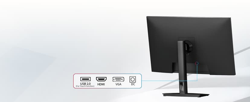 CUNPU 27 Inch Touchscreen Monitor, 10 Point Touch, FHD 1080P 60Hz Nano IPS Screen, 100% SRGB, VESA Wall Mountable, Tilt Adjustment, VGA HDMI for PC, Laptop Business & Work Station