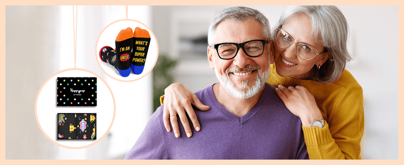 HAPPYPOP Gifts For Women Men - Aunt Uncle Grandparent New Parents Socks, Mothers Father Day Socks