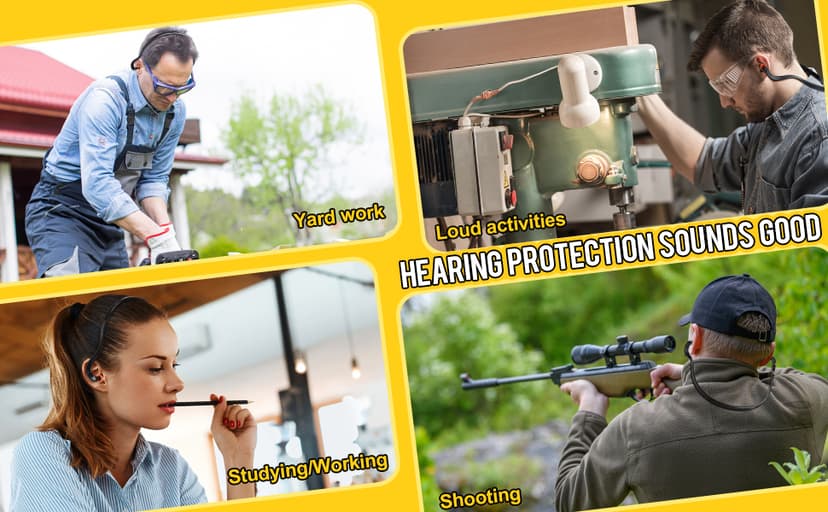 BBTO Banded Earplugs for Shooting Range Band Ear Plugs Lightweight Silicone Earplugs for Hearing Protection, Noise Reduction, Work, Construction, Sleeping, Concerts, Sports Racing(Orange,4 Pcs)