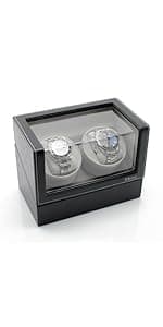 Single Watch Winder by Versa - Elite Automatic Watch Winder - Quiet Japanese Motor - 12 Settings - Compatible with Rolex's, Cartier, Omega, and More