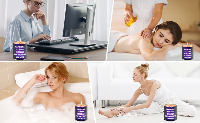 Mothers Day Gifts from Son,Gifts for Mom from Daughter, Son, Kids-Unique Mom Gift Ideas,Mama Candle, Dad Birthday, Gardenia Scented Candles