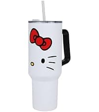 Bioworld Hello Kitty 40 Oz. Stainless Steel Tumbler With Leak-Proof Lid