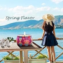 Scented Candles Gift Set, 8% Essential Oil, 4 Pack Aromatherapy Candle, Stress Relief Gifts for Women,120H Burning, Candles for Home Scented, Ideal for Birthday, Christmas, Thanksgiving, Mother's Day