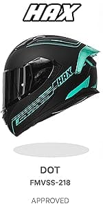 HAX Onix Full Face Motorcycle Helmets DOT Approved, Pinlock Ready & Intercom Slot , Motorbike Powersports Street Racing for Men Women(Pearl White, L)