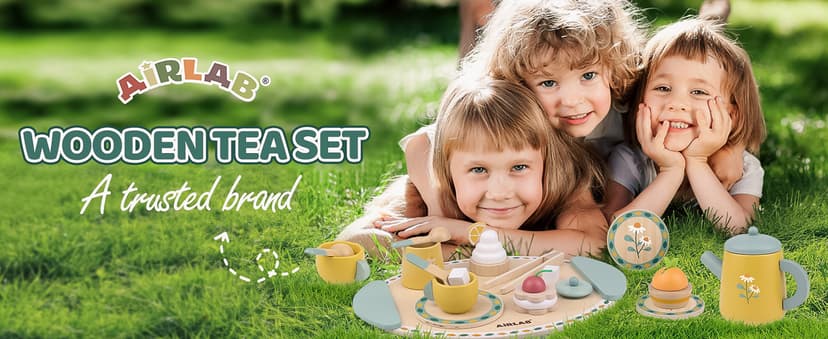 Wooden Play Food Toy Sets for Kids Kitchen Accessories Age 3 4 5 6 Wood Educational Toys Tea Sets for 3-5 Girl Birthday Gift 3 Year Old Princess Party B0CQ2PFTXC
