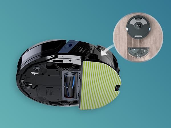 Shark Matrix Plus 2in1 Robot Vacuum & Mop with Sonic Mopping, Matrix Clean, Home Mapping, HEPA Bagless Self Empty Base, CleanEdge, for Pet Hair, Wifi, Black/Silver (RV2610WA)