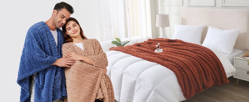 Wearable Blanket Sherpa Fleece Shawl Blanket with Pockets Blanket Poncho Cape for Adults, Cozy Shawl TV Throw Blankets B0DJBGMMCP