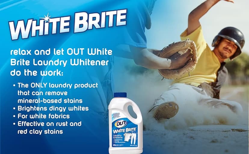 OUT ProWash Workwear Stain Remover Laundry Detergent and Odor Eliminator, Great for Work Clothes, Uniforms, Active Wear, and More, Made in the USA, 22 Ounce Bottle