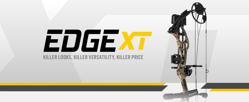 Diamond Archery Edge XT Adjustable Accurate Stable Fully Accessorized Versatile Compound Hunting Bow - 50 lbs Draw Weight