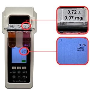 Digital Pool Water Tester Photometer – Accurate Water Analyzer for Pools, Spas & Hot Tubs – Tests 27 Parameters – Bluetooth/WiFi – App for pH, Chlorine, Alkalinity & More
