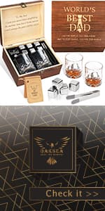 Oaksea Gifts for Husband Him Men, Reusable Stainless Steel Engraved Whiskey Stones Glasses Set Gifts, Birthday Wedding Stocking Stuffers for Husband Dad Boyfriend Fiance, Cool Burbon Scotch Set Gifts