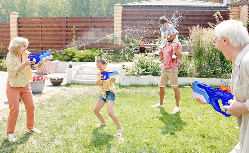 Quanquer 3 Pack Water Guns for Kids Adults - 600CC Squirt Water Toy Gun Super Blaster Soaker Long Range High Capacity Swimming Pool Beach Outdoor Fighting Toy for Boys Girls (Blue)