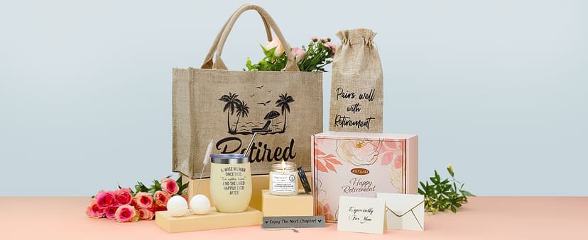 Happy Cool Retirement Gifts for Women, Grandma, Coworker, Teacher, Retirees, Mom Best Retirement Gifts Ideas Retirement Gifts for Women 2026,Funny Retired Gifts Basket B0D1KHCSSV