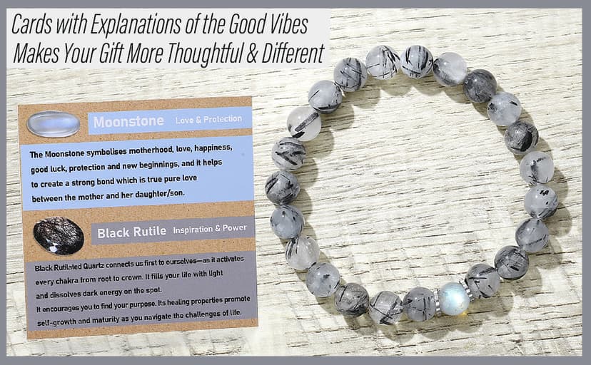 Unique Gifts for Mom - Handmade Crystal Bracelet with Meaning - Comes in Gift Box and Crystal Card