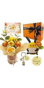 Coworker Leaving Gifts for Women Men, Going Away Gifts, Gift for Farewell Retirement Goodbye, Appreciation Gift for Leaving Coworker Friend Neighbor Teammate, Positive Bee with Card (Upgraded Version)