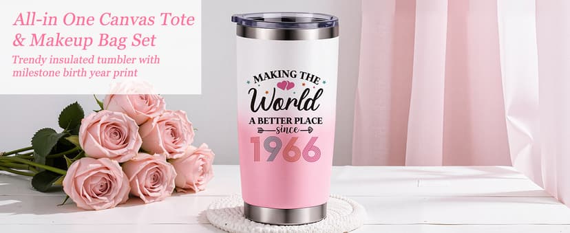 60th Birthday Gifts for Women, Vintage 1966 Happy 60th Birthday Gifts Basket for Women Unique Gift Ideas for 60 Year Old Female, Mom, Wife, Grandma, Sister, Funny Bthday Gift Turning 60 Year Old B0FY6H2DNV