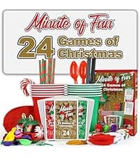 Funwares Minute of Fun Game - Minute to Win It Games for Kids, Adults, Teens, Families, Game Night, Gift for Home, Birthdays, or Travel. 2-12 Players! Original - 237 Challenges