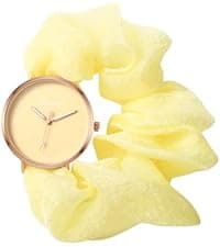 JewelryWe Womens Stretch Band Watches: Analog Quartz Elastic Watch Colorful Weave Rope Expansion Band Wristwatch for Valentine's Day