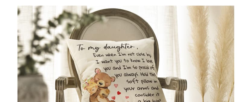 AVOIN colorlife to My Sister Throw Pillow Cover, 18 x 18 Inch Christmas Sister's Gift Lady Girls Birthday Cushion Case from Sister Brother