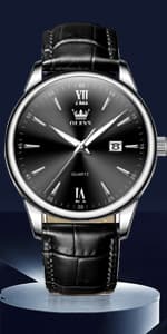 OLEVS Amazon Watches,Brown Leather Watch for Men,Men Day Date Watch,Men's Luminous Watch,Dress Watch for Men,Rose Gold Watch for Men,Men's Fashion Quartz Watch,Waterproof Brown Man Watches