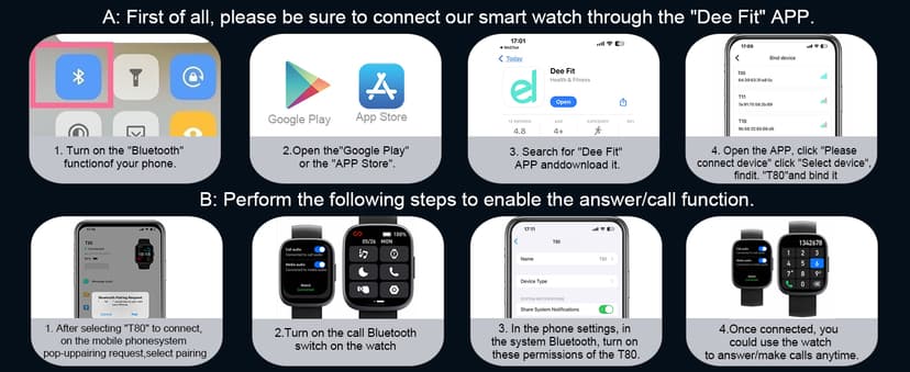 Smart Watch for Men Women (Answer/Make Call), 1.95" Touch Screen Fitness Tracker with Heart Rate/Sleep Monitor, IP68 Waterproof Smartwatch for Android iOS, Fitness Watch with 120+ Sports Modes, Black