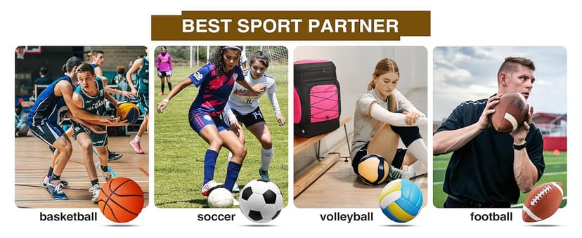 Basketball Backpack Bag Large Sports Bag with Separate Ball holder & Shoes compartment, Best for Basketball, Soccer,Volleyball,Gym