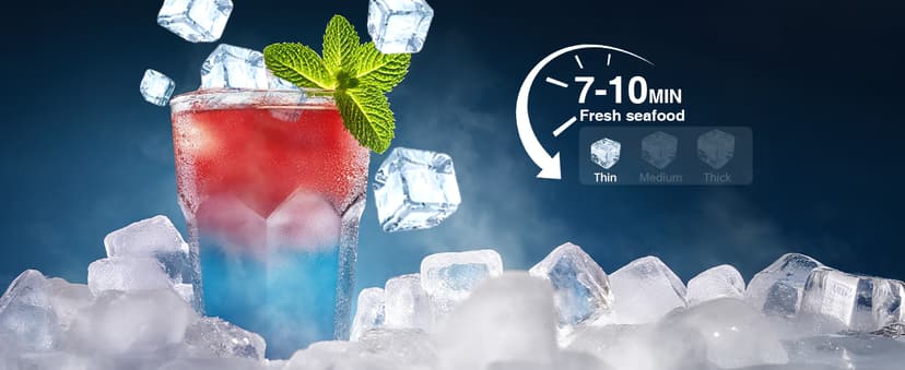 Mojgar Under Counter Ice Maker Machine - 90Lbs/24H, 35Lbs Storage Bin, Freestanding & Bulit-in Commercial Ice Maker | Self-Cleaning | Reversible Door | Commercial Ice Machine | Full Stainless Steel