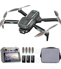 GPS Drone with 4K Camera for Adults, FPV RC Quadcopter, 5-inch LCD Tablet Screen, Auto Return, GPS Follow, Circle Fly, 60-min Flight Time,Brushless Motor, Lightweight Foldable Drone for Beginners